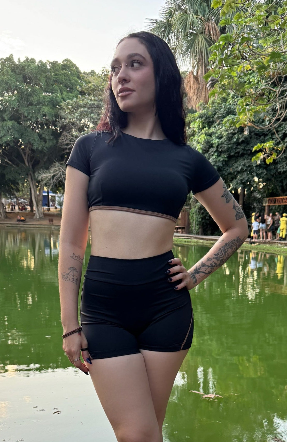 Conjunto Mangas - Preto